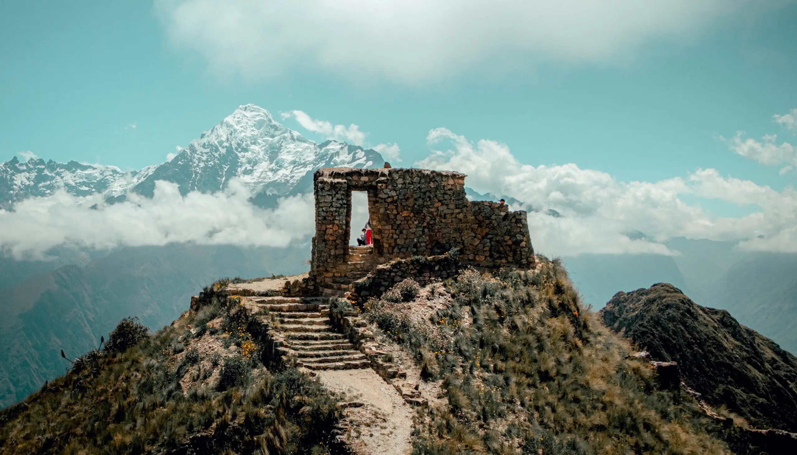 Ancient Inca ruins at Ollantaytambo